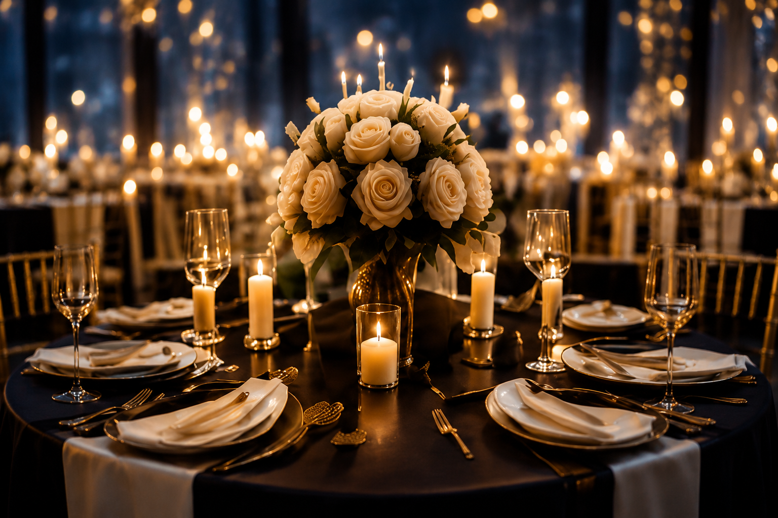 Luxury Banquet Table Decor